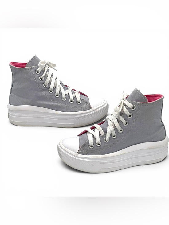 Converse Shoes - Converse Chuck Taylor Move High Top Platform Gray Pink Kids Size 4